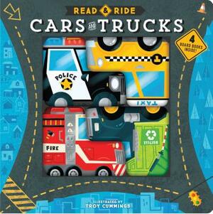 Read & Ride: Cars & Trucks: 4 Board Books Inside! (Toy Book for Children, Kids Book about Trucks and Cars by 