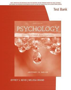 Psychology: Concepts and Applications--Test Bank by Jeffrey S. Nevid