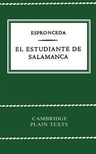 El Estudiante de Salamanca by José de Espronceda