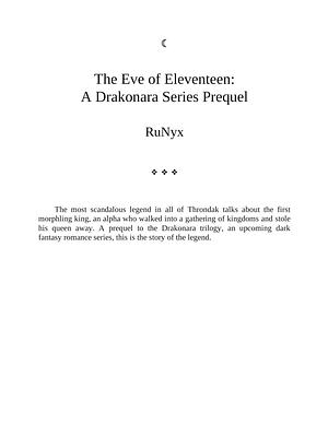 The Eve of Eleventeen: A Drakonara Series Prequel by RuNyx