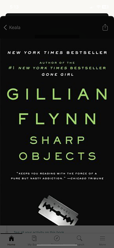 Sharp Objects by Gillian Flynn