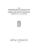 The Posthumous Essays of John Churton Collins by John Churton Collins