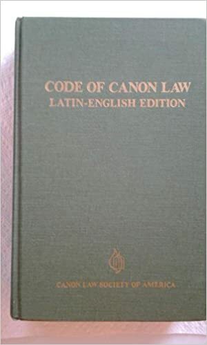 Code of Canon Law, Latin-English Edition by Canon Law Society of America, The Catholic Church