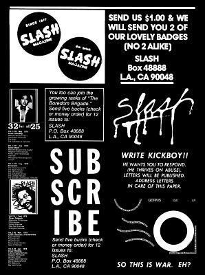 Slash: A History of the Legendary LA Punk Magazine: 1977-1980 by Brian Roettinger, J.C. Gabel, Kristine McKenna, John Doe
