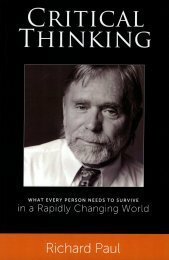 Critical Thinking: What Every Person Needs to Survive in a Rapidly Changing World by Richard Paul