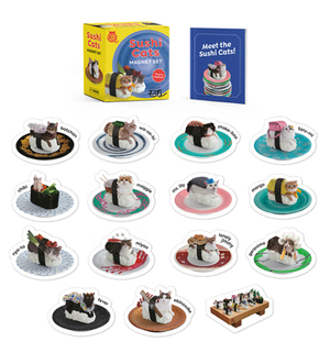 Sushi Cats Magnet Set: They're Magical! by Tange & Nakimushi Peanuts, Sam Stall