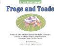 I Can Read about Frogs and Toads by Ellen Schultz