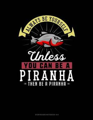 Always Be Yourself Unless You Can Be a Piranha Then Be a Piranha: 6 Columns Columnar Pad by Blue Cloud Novelty