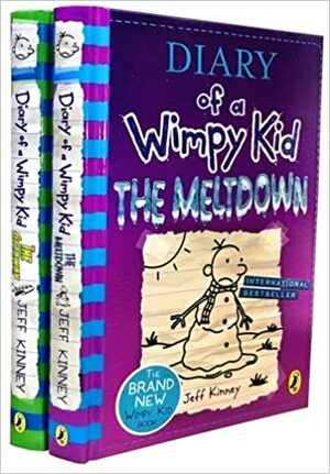 Diary of a Wimpy Kid 2 Books Collection Set The Meltdown, The Getaway by Jeff Kinney by Jeff Kinney