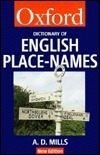 A Dictionary of English Place-Names by A.D. Mills