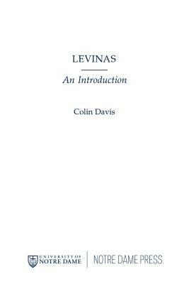 Levinas: An Introduction by Colin Davis