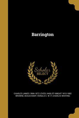 Barrington by Charles James Lever