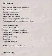 All Hallows by Louise Glück