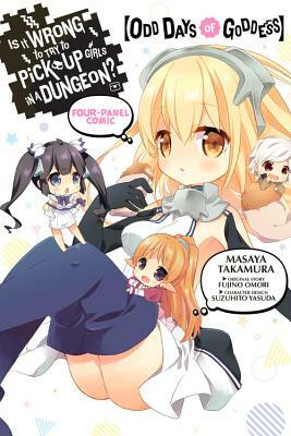 Is It Wrong to Try to Pick Up Girls in a Dungeon? Four-Panel Comic: Odd Days of Goddess by Fujino Omori