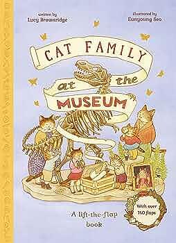 Cat Family at The Museum by Lucy Brownridge