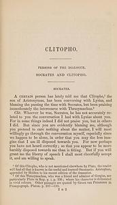 Clitopho (literal version) by Plato