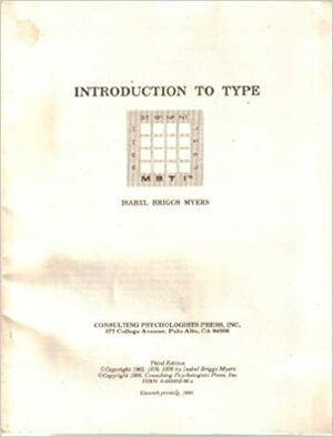 Introduction to Type by Isabel Briggs Myers