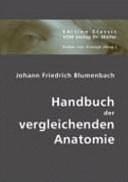 Handbuch der vergleichenden Anatomie by Johann Friedrich Blumenbach