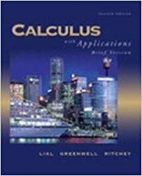 Calculus: With Applications, Brief by Ray N. Greenwall, Margaret L. Lial, Nathan P. Ritchey