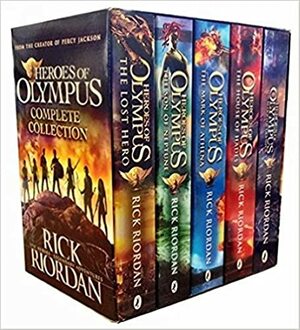 Heroes of Olympus Complete Collection 5 Books Set -The Lost Hero/The Son of Neptune/The Mark of Athena/The Blood of Olympus by Rick Riordan