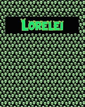 120 Page Handwriting Practice Book with Green Alien Cover Lorelei: Primary Grades Handwriting Book by Sheldon Franks
