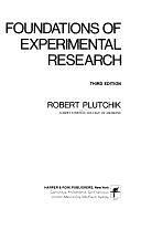 Foundations of Experimental Research by Robert Plutchik