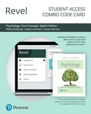 Revel for Psychology: Core Concepts -- Combo Access Card by Vivian McCann, Philip Zimbardo, Robert Johnson