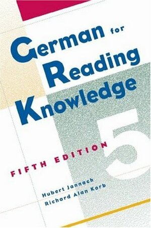 German for Reading Knowledge by Hubert Jannach