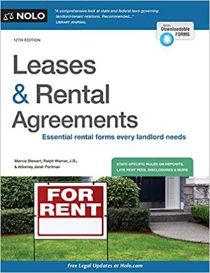 Leases & Rental Agreements by Ralph E. Warner, Marcia Stewart, Janet Portman