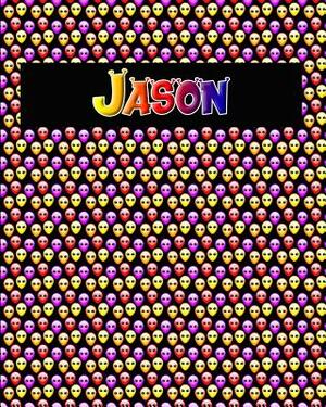 120 Page Handwriting Practice Book with Colorful Alien Cover Jason: Primary Grades Handwriting Book by Sheldon Franks