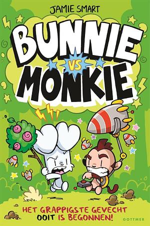 Bunnie vs Monkie by Jamie Smart