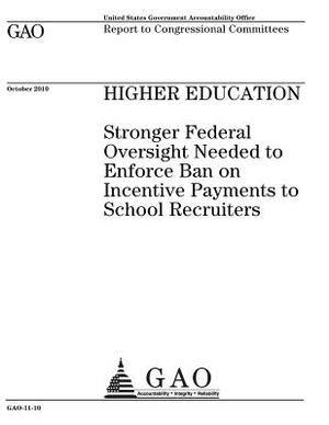 Higher education: stronger federal oversight needed to enforce ban on incentive payments to school recruiters: report to congressional c by U. S. Government Accountability Office