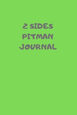 2 Sides: 90 Pages of 6 X 9 Inch Bound Pitman College Ruled Half and Half Vertical Separation White Pages by Larry Sparks