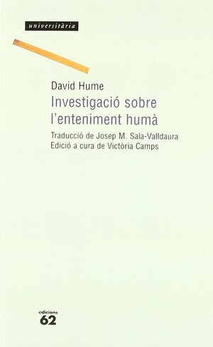 Investigació sobre l'enteniment humà by David Hume, Victoria Camps