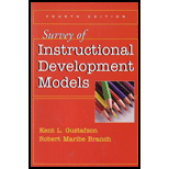 Survey Of Instructional Development Models by Kent L. Gustafson, Robert Maribe Branch