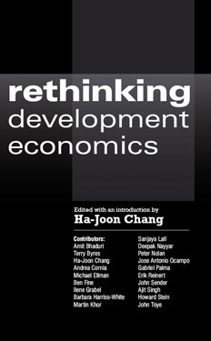 Rethinking Development Economics by Ha-Joon Chang
