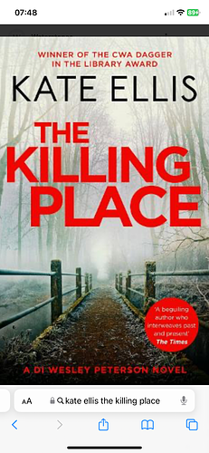 The Killing Place: Book 27 in the DI Wesley Peterson crime series by Kate Ellis