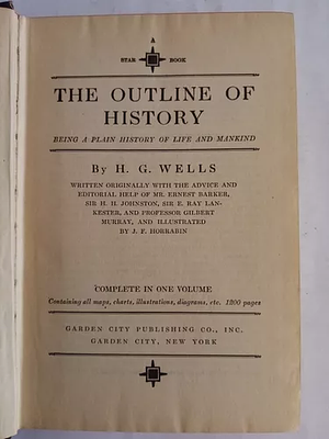 The Outline of History, 2 Vols by H.G. Wells