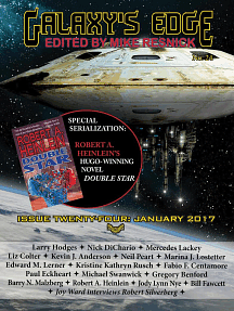 Galaxy's Edge Magazine Issue 24, January 2017 by Neil Peart, Mercedes Lackey, Michael Swanwick, Marina J. Lostetter, Edward M. Lerner, Mike Resnick, Larry Hodges, Robert Silverberg, Nick DiChario, Fabio F. Centamore, Robert A. Heinlein, Kevin J. Anderson, Kristine Kathryn Rusch, Liz Colter, Paul Eckheart