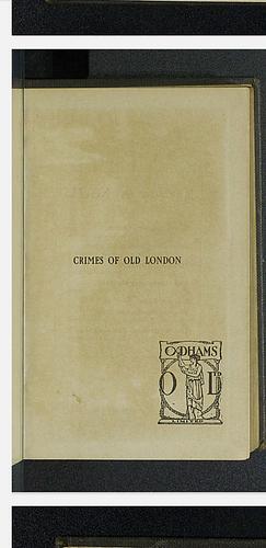 Crimes of Old London by Multiple Contributors