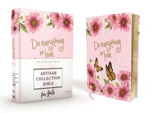 Niv, Artisan Collection Bible for Girls, Cloth Over Board, Pink Daisies, Designed Edges Under Gilding, Red Letter, Comfort Print by The Zondervan Corporation