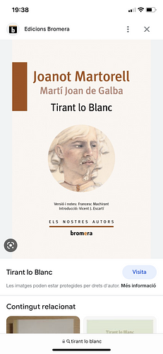 Tirant lo Blanc by Joanot Martorell