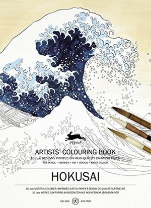 Hokusai: Artists' Colouring Book by Pepin van Roojen