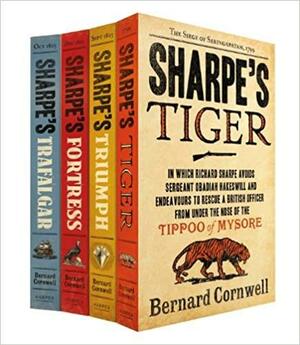 Sharpe Series 4 Book Set: Sharpe's Tiger / Sharpe's Triumph / Sharpe's Fortress / Sharpe's Trafalgar by Bernard Cornwell