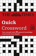 The Times 2 Crossword Book 18, Book 18 by John Grimshaw, The Times Mind Games, HarperCollins UK