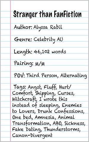 Stranger Than FanFiction by Alyssa Rabil