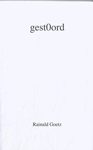 Gestoord by Rainald Goetz