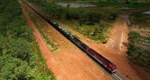 Freight Train Across The Outback: On Board The First Train To Cross Australia From South to North by Simon Worrall