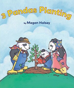 3 Pandas Planting by Megan Halsey