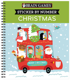 Brain Games - Sticker by Number: Christmas (Kids) [With Sticker(s)] by Brain Games, Publications International Ltd, New Seasons